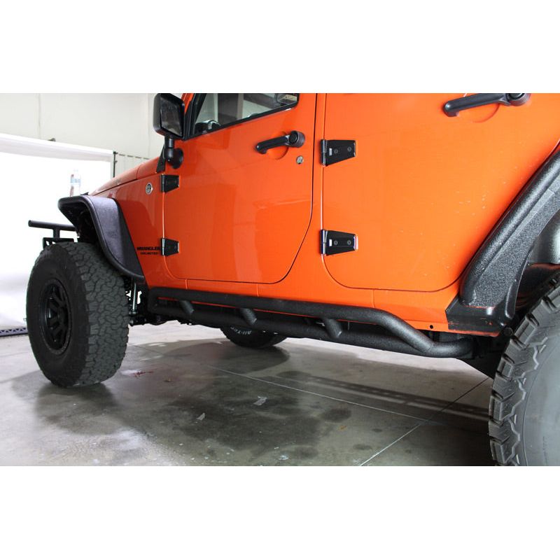 Fishbone Offroad | Jeep JK Rock Sliders 2 Door 07-18 Wrangler JK Unlimited Steel Black Textured Powdercoat Fishbone Offroad | FB23009