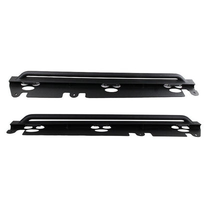 Fishbone Offroad | Jeep JK Rock Slider 07-18 Wrangler JK 4 Door Rubicon Steel Black Textured Powdercoat Fishbone Offroad | FB23012
