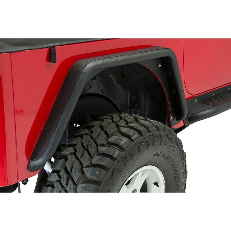 Fishbone Offroad | Jeep TJ Tube Fenders Rear 3 Inch Flare 97-06 Wrangler TJ Steel Black Textured Powdercoat Fishbone Offroad | FB23029R
