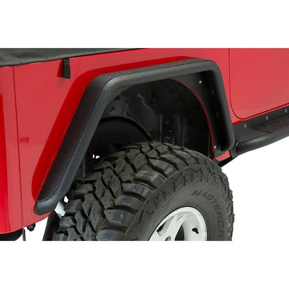 Fishbone Offroad | Jeep TJ Tube Fenders Rear 3 Inch Flare 97-06 Wrangler TJ Steel Black Textured Powdercoat Fishbone Offroad | FB23029R