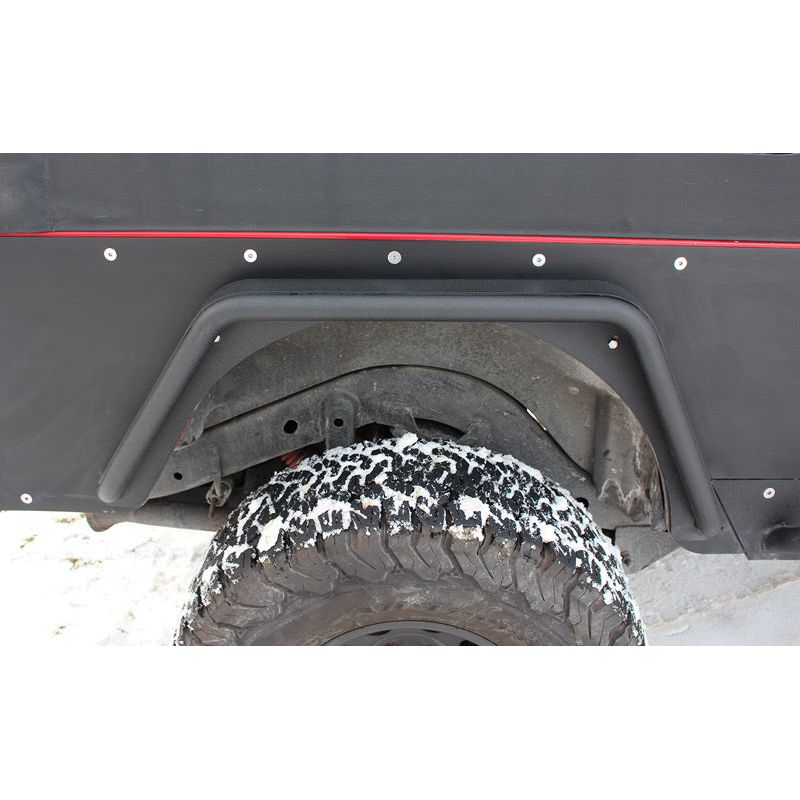 Fishbone Offroad | Jeep TJ Tube Fenders Rear 3 Inch Flare 97-06 Wrangler TJ Steel Black Textured Powdercoat Fishbone Offroad | FB23029R