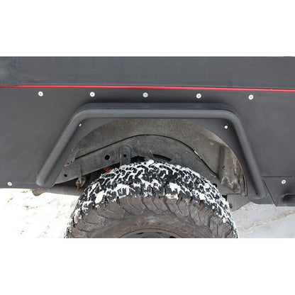 Fishbone Offroad | Jeep TJ Tube Fenders Rear 3 Inch Flare 97-06 Wrangler TJ Steel Black Textured Powdercoat Fishbone Offroad | FB23029R