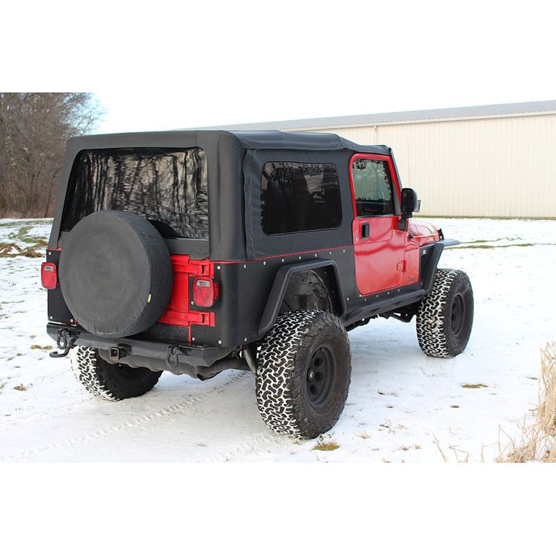 Fishbone Offroad | Jeep TJ Tube Fender Set Of 4 Front and Rear 97-06 Wrangler TJ Steel Black Textured Powdercoat Fishbone Offroad | FB23030
