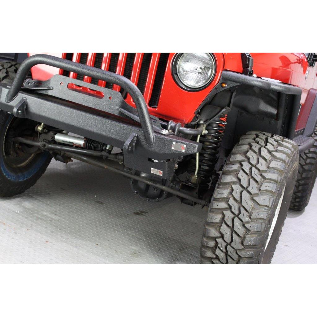 Fishbone Offroad | Jeep TJ Steering Box Skid Plate 97-06 Wrangler TJ Black Textured Powdercoat Fishbone Offroad | FB23066