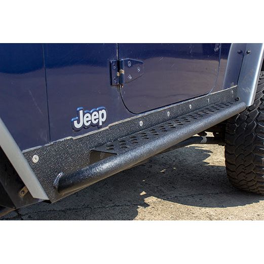Fishbone Offroad | Jeep LJ Rock Slider W/Tube Step Black Powdercoat Fishbone Offroad | FB23086