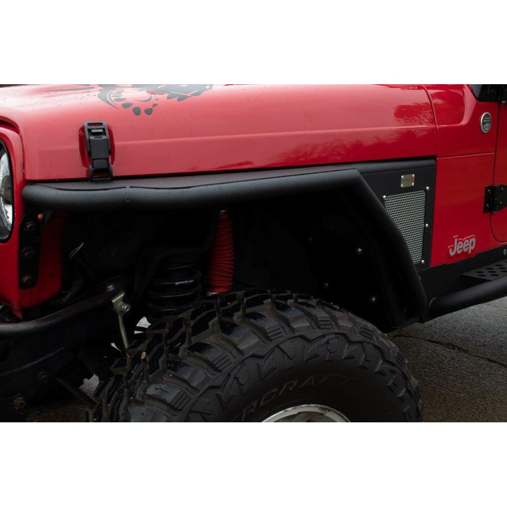 Fishbone Offroad | Wrangler Front Fenders Paintable Mesh Upgrade for 97-06 Wrangler Fishbone | FB23240