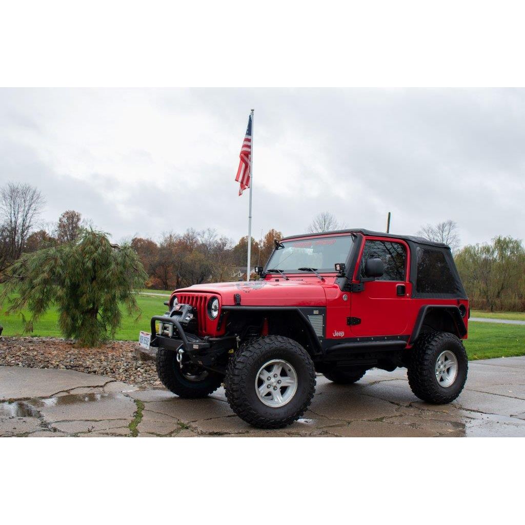 Fishbone Offroad | Wrangler Front Fenders Paintable Mesh Upgrade for 97-06 Wrangler Fishbone | FB23240