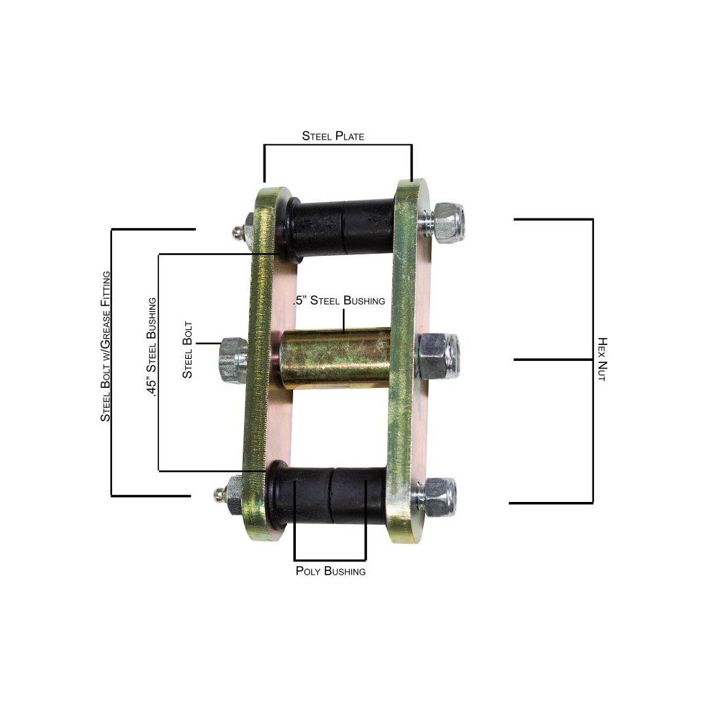 Fishbone Offroad | Front or Rear Greaseable Shackles For 46-75 Jeep CJ-5 Fishbone Offroad | FB27223