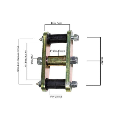 Fishbone Offroad | Front or Rear Greaseable Shackles For 46-75 Jeep CJ-5 Fishbone Offroad | FB27223