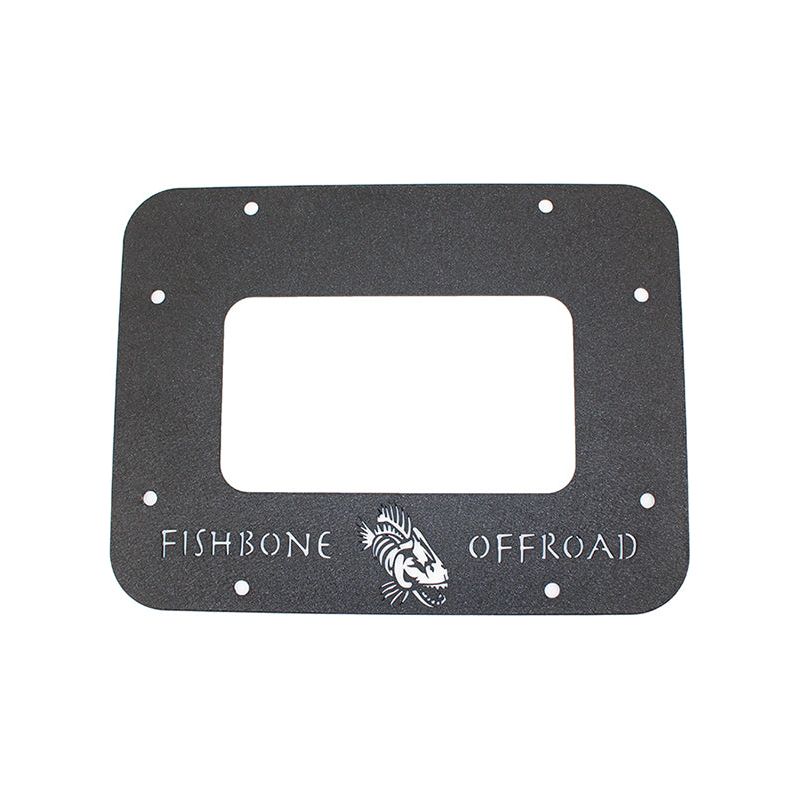 Fishbone Offroad | Jeep JK Tailgate Plate 07-18 Wrangler JK Aluminum Black Textured Powercoat Fishbone Offroad | FB31043