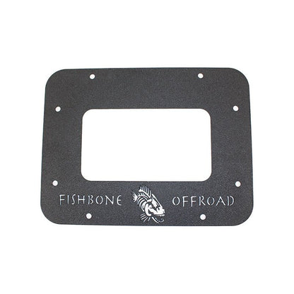 Fishbone Offroad | Jeep JK Tailgate Plate 07-18 Wrangler JK Aluminum Black Textured Powercoat Fishbone Offroad | FB31043