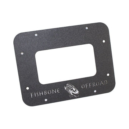 Fishbone Offroad | Jeep JK Tailgate Plate 07-18 Wrangler JK Aluminum Black Textured Powercoat Fishbone Offroad | FB31043