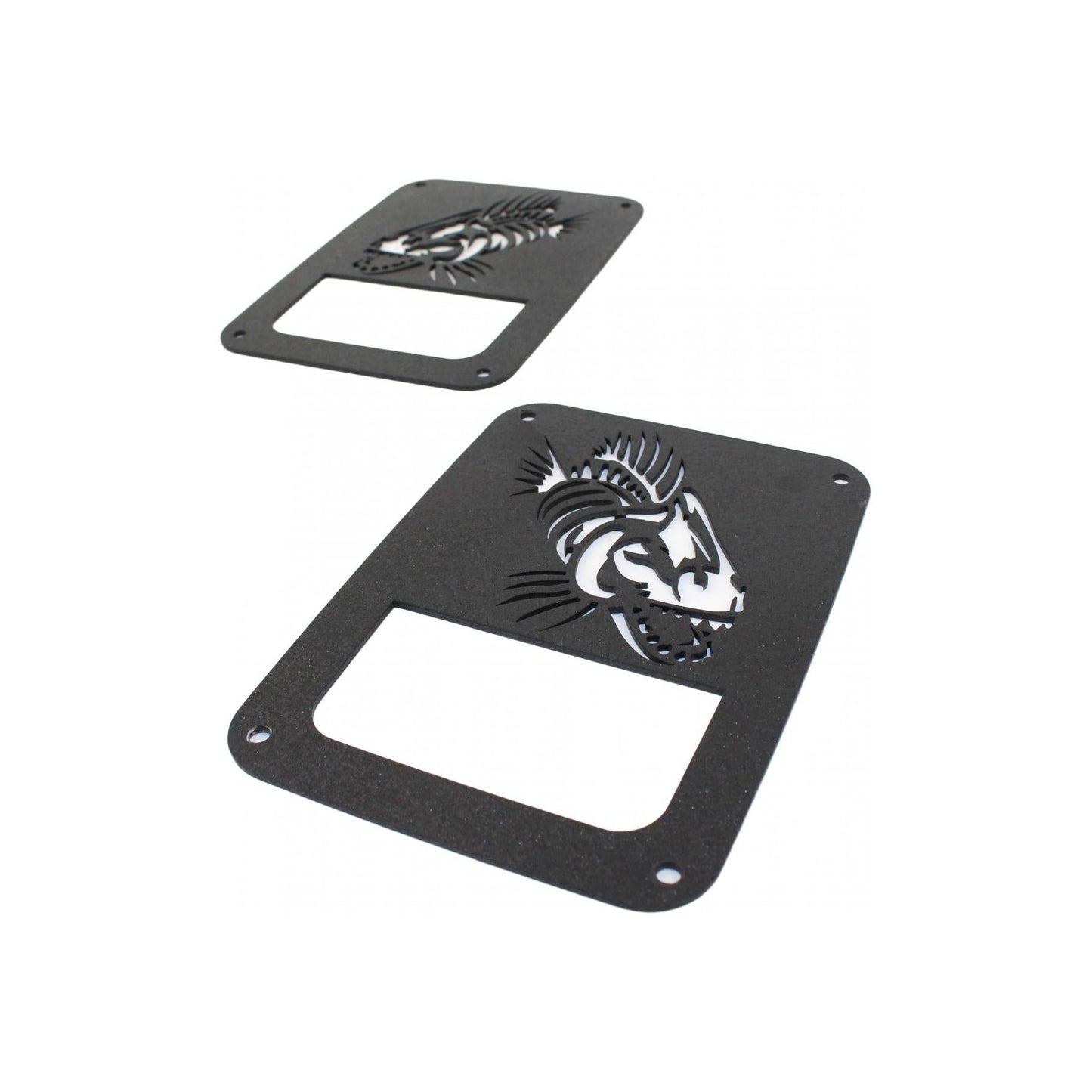 Fishbone Offroad | Jeep JK Tail Light Covers 07-18 Wrangler JK Black Textured Powdercoat Fishbone Offroad | FB31044