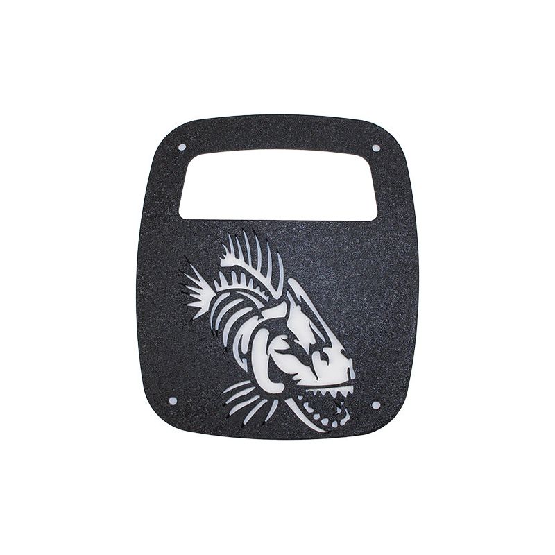 Fishbone Offroad | Jeep Wrangler CJ YJ TJ Tail Light Covers Black Textured Powdercoat Fishbone Offroad | FB31045