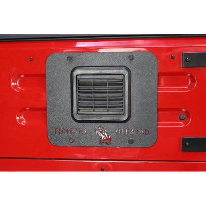 Fishbone Offroad | Jeep TJ Tailgate Plate 97-06 Wrangler TJ Black Textured Powercoat Aluminum BackSide Series Fishbone Offroad | FB31059