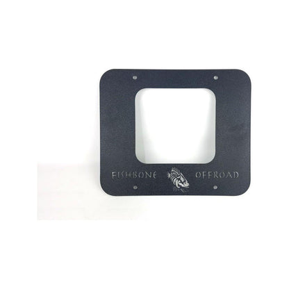 Fishbone Offroad | Jeep TJ Tailgate Plate 97-06 Wrangler TJ Black Textured Powercoat Aluminum BackSide Series Fishbone Offroad | FB31059