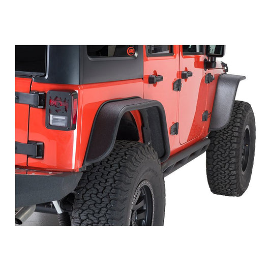 Fishbone Offroad | Jeep JK Tube Fenders 07-18 Wrangler JK Front/Rear Set Of 4 Aluminum Black Textured Powdercoat Fishbone Offroad | FB33007