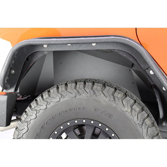 Fishbone Offroad | Jeep JK Rear Inner Fenders 07-18 Wrangler JK Aluminum Black Powercoat Fishbone Offroad | FB33007R