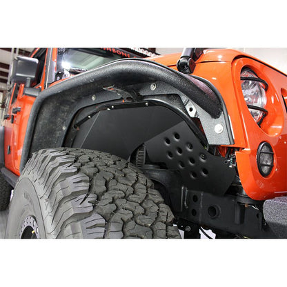 Fishbone Offroad | Jeep JK Inner Fenders 07-18 Wrangler JK Front/Rear Set Of 4 Aluminum Black Powdercoat Fishbone Offroad | FB33008