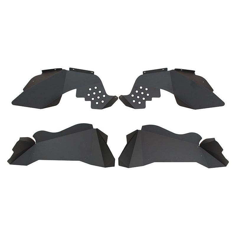 Fishbone Offroad | Jeep JK Inner Fenders 07-18 Wrangler JK Front/Rear Set Of 4 Aluminum Black Powdercoat Fishbone Offroad | FB33008