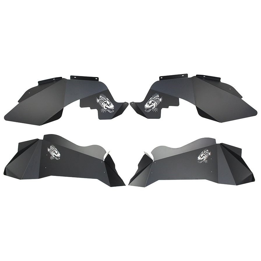 Fishbone Offroad | Jeep JK Logo Aluminum Inner Fenders 07-18 Wrangler JK Black Powdercoat Fishbone Offroad | FB33074