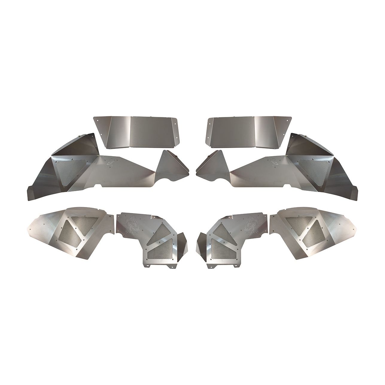 Fishbone Offroad | Jeep JL Inner Fenders For 18-Current Wrangler JL Front/Rear Set of 4 Aluminum Raw Fishbone Offroad | FB33109