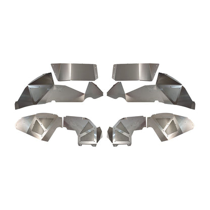 Fishbone Offroad | Jeep JL Inner Fenders For 18-Current Wrangler JL Front/Rear Set of 4 Aluminum Raw Fishbone Offroad | FB33109