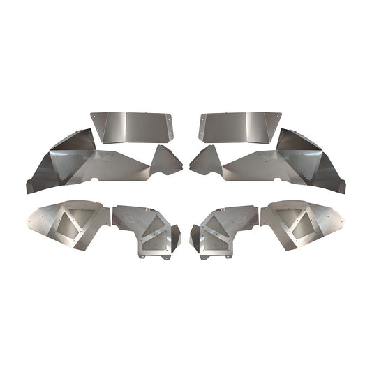 Fishbone Offroad | Jeep JL Inner Fenders For 18-Current Wrangler JL Front/Rear Set of 4 Aluminum Raw Fishbone Offroad | FB33109