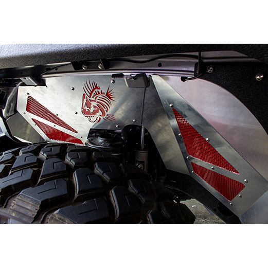Fishbone Offroad | Jeep JL Inner Fenders For 18-Current Wrangler JL,  2020-Current JT Gladiator Front Pair Aluminum Raw Fishbone Offroad | FB33108F