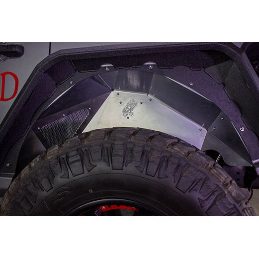 Fishbone Offroad | Jeep JL Inner Fenders For 18-Current Wrangler JL Front/Rear Set of 4 Aluminum Raw Fishbone Offroad | FB33109