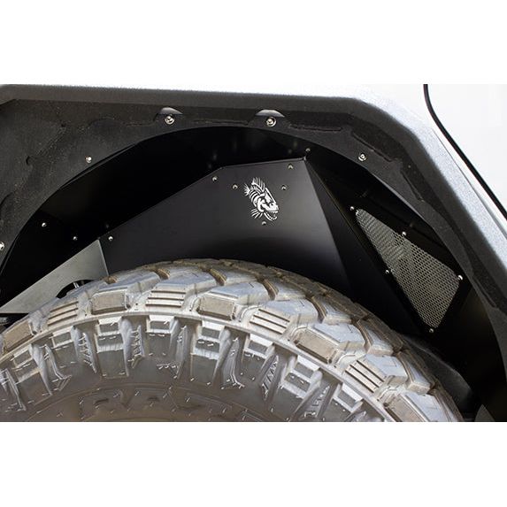 Fishbone Offroad | Jeep JL Inner Fenders For 18-Current Wrangler JL Rear Pair Aluminum Black Powdercoat Fishbone Offroad | FB33130R