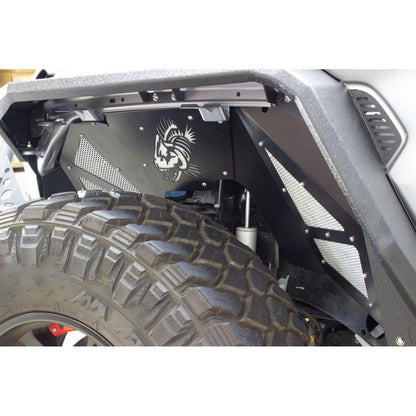 Fishbone Offroad | Jeep JL Inner Fenders For 18-Current Wrangler JL Front/Rear Set of 4 Aluminum Black Powdercoat Fishbone Offroad | FB33131