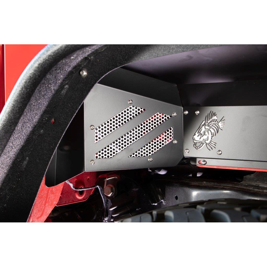 Fishbone Offroad | Gladiator Rear JT Black Aluminum Inner Fenders For 2020 Pres JT Gladiator Fishbone Offroad | FB33211R