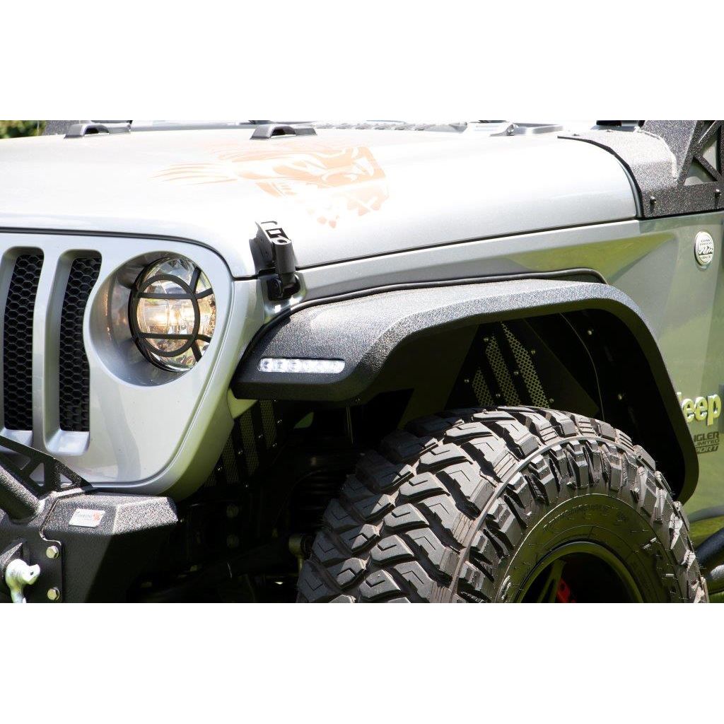 Fishbone Offroad | 18-Current Jeep Wrangler JL, JLU and 20-Current Jeep JT Gladiator Aluminum Elite Front Fenders Fishbone Offroad | FB33455F