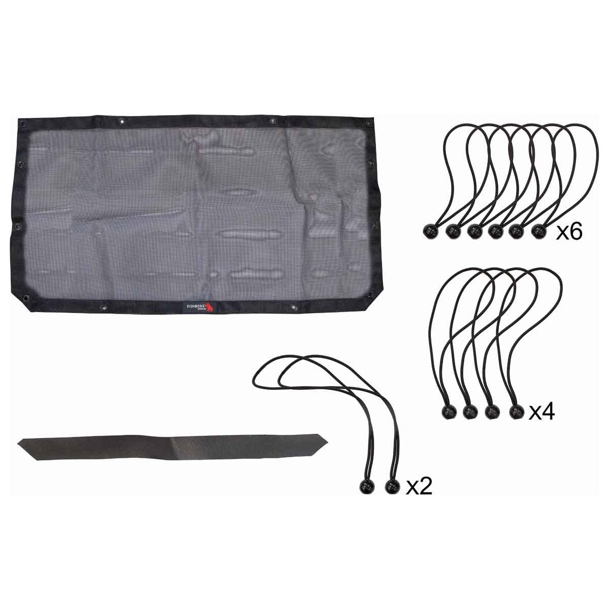 Fishbone Offroad | 2018-Present Jeep Wrangler JL/U and 2018-Present Jeep Gladiator JT Front Sun Shade Fishbone Offroad | FB51306