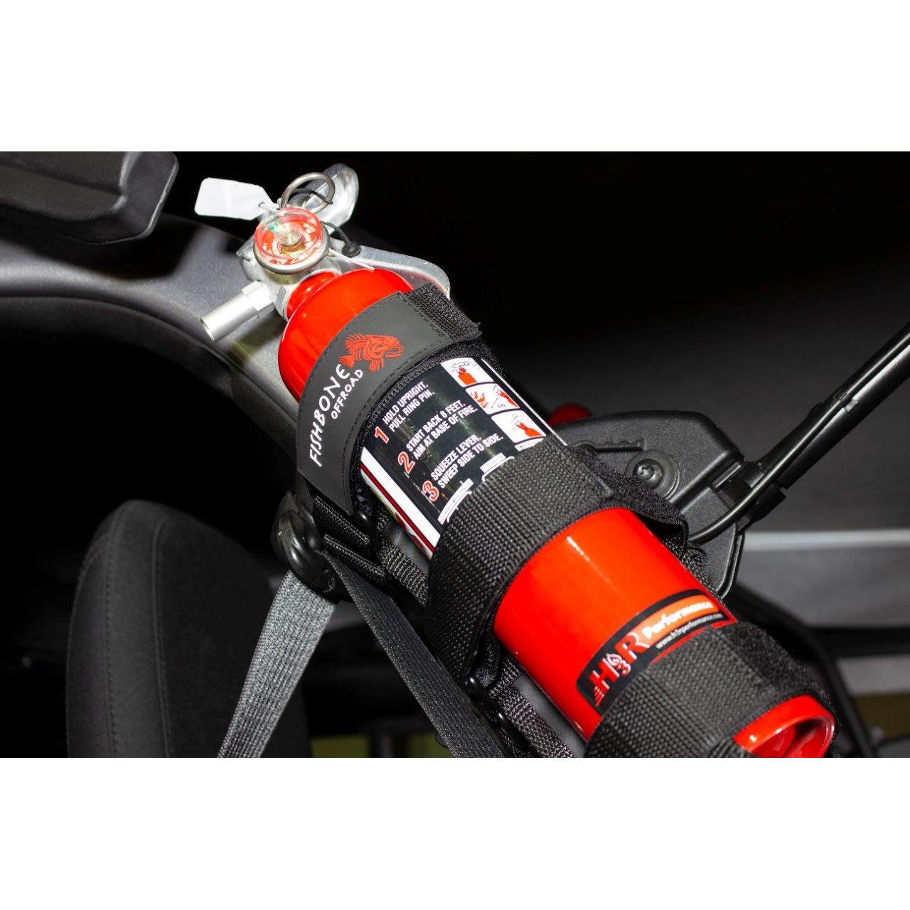 Fishbone Offroad | Fire Extinguisher Holder for Padded Roll Bar Black Fishbone Offroad | FB55155