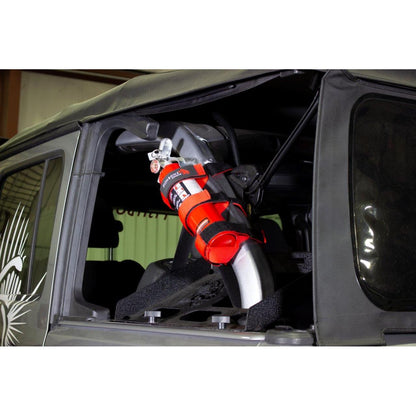 Fishbone Offroad | Fire Extinguisher Holder for Padded Roll Bar Red Fishbone Offroad | FB55156