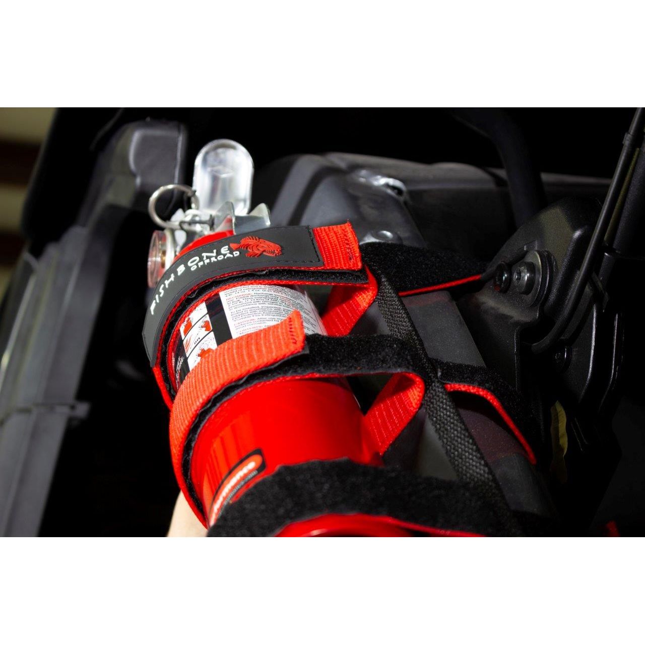 Fishbone Offroad | Fire Extinguisher Holder for Padded Roll Bar Red Fishbone Offroad | FB55156