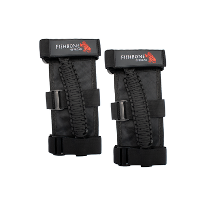 Fishbone Offroad | Paracord Grab Handles w/Three Straps Black Fishbone Offroad | FB55280