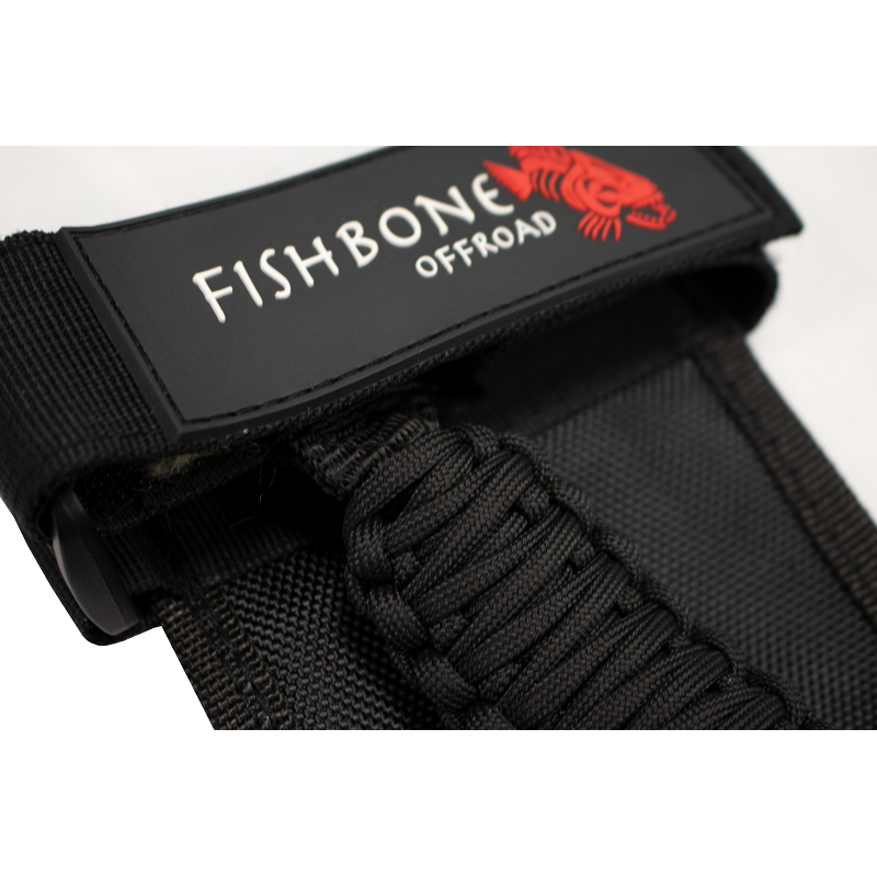 Fishbone Offroad | Paracord Grab Handles w/Three Straps Black Fishbone Offroad | FB55280