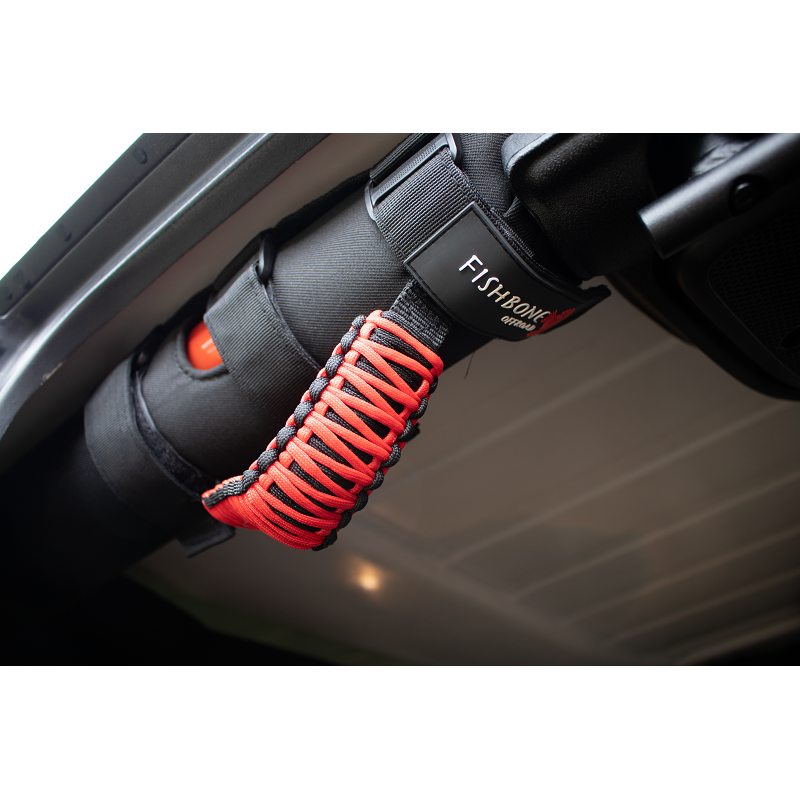 Fishbone Offroad | Paracord Grab Handles w/Three Straps Red Fishbone Offroad | FB55281