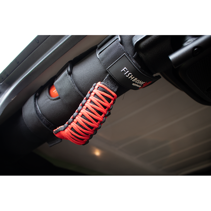 Fishbone Offroad | Paracord Grab Handles w/Three Straps Red Fishbone Offroad | FB55281