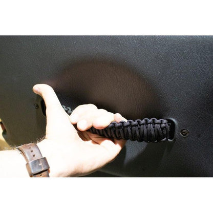 Fishbone Offroad | Wrangler Paracord Door Handles Black for 97-06 Jeep Wrangler Fishbone | FB55286