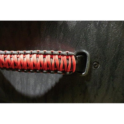 Fishbone Offroad | Wrangler Paracord Door Handles Black/Red for 97-06 Jeep Wrangler Fishbone | FB55287