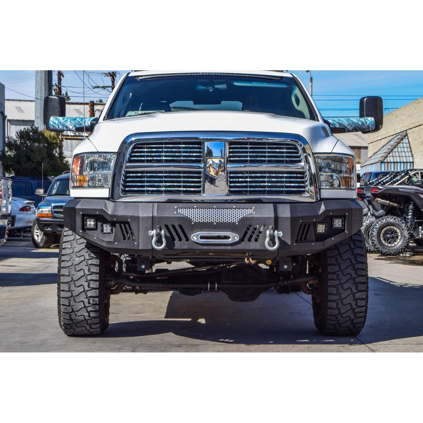 DV8 OFF-ROAD | 2010 2018 RAM 2500 3500 Steel Front Bumper  | FBDR2-04