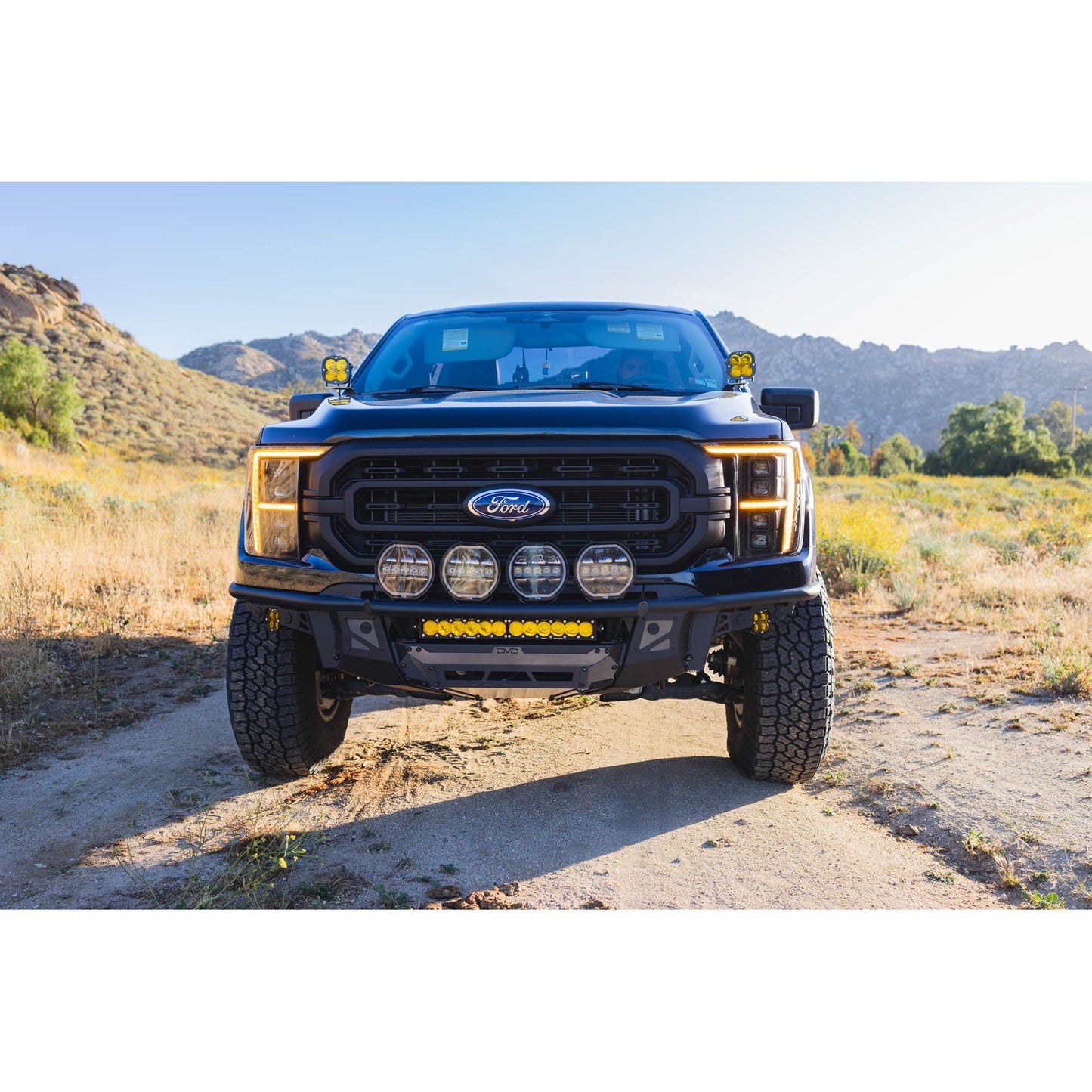 DV8 OFF-ROAD | 2021 2023 Ford F 150 Tube Front Bumper  | FBFF1-13