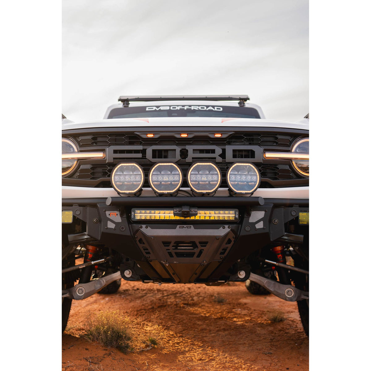 DV8 OFF-ROAD FBFR-02 DV8 Offroad FBFR-02 Bronco Raptor Tube Front Bumper for Ford Bronco