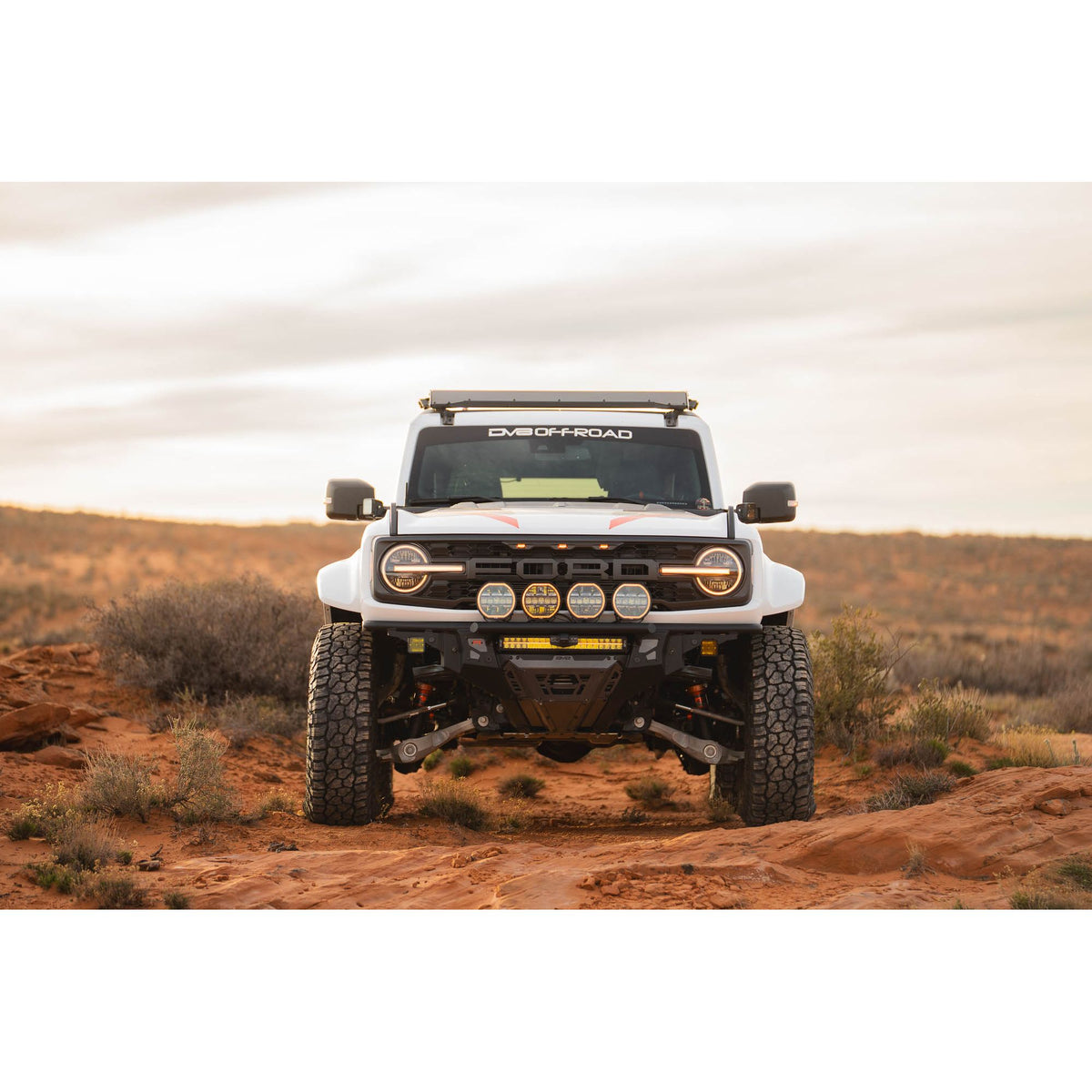 DV8 OFF-ROAD FBFR-02 DV8 Offroad FBFR-02 Bronco Raptor Tube Front Bumper for Ford Bronco