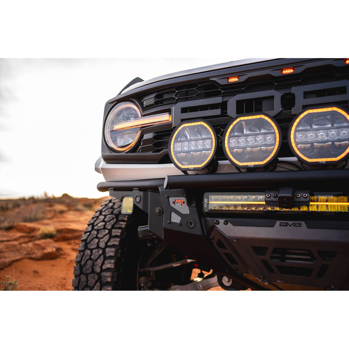 DV8 OFF-ROAD FBFR-02 DV8 Offroad FBFR-02 Bronco Raptor Tube Front Bumper for Ford Bronco