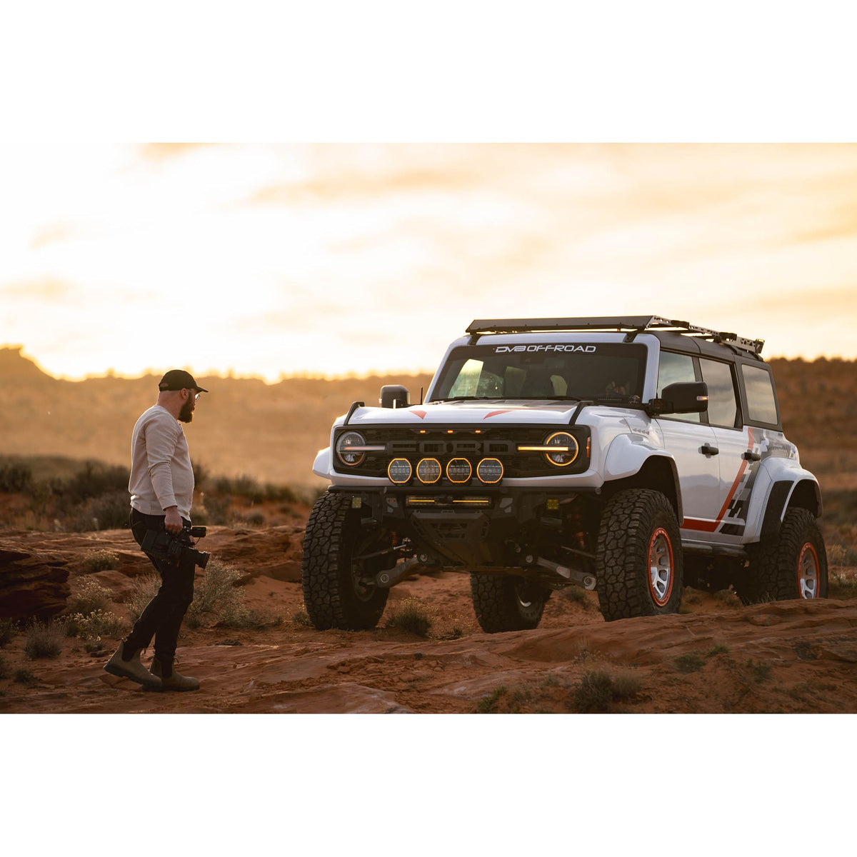 DV8 OFF-ROAD FBFR-02 DV8 Offroad FBFR-02 Bronco Raptor Tube Front Bumper for Ford Bronco